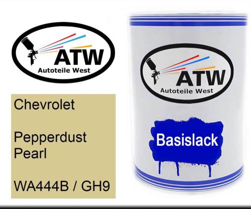 Chevrolet, Pepperdust Pearl, WA444B / GH9: 500ml Lackdose, von ATW Autoteile West.